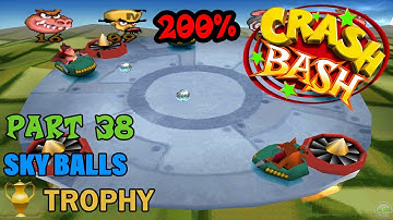 Crash Bash - 200% Walkthrough - Part 38: Sky Balls (Trophy) - 1080p 60 fps
