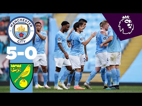 HIGHLIGHTS | MAN CITY 5-0 NORWICH | Jesus, De Bruyne, Sterling, Mahrez, De Bruyne