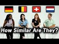 Can Dutch and German Speaking Countries Understand Each Other?(Germany, Belgium, Swiss, Netherlands)