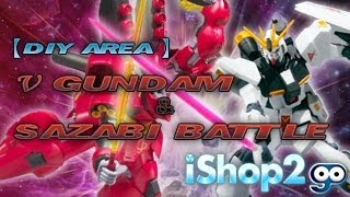 DIY area - RX-93 Nu Gundam & MSN-04 Sazabi Battle