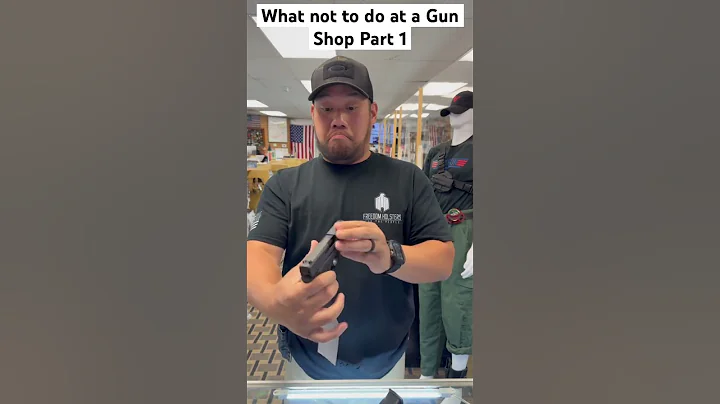 What not to do at a Gun Shop Part 1 #tacticalgear #edc #whatnottodo #firearms #gun #gunstore