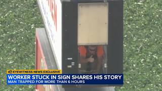 ABC7 EXCLUSIVE Worker rescued after 6 hours inside 130-foot-tall sign in Chicago area shares story