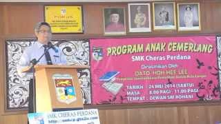Ucapan alu-aluan Pengetua SMK Cheras Perdana
