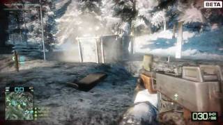 (HD) Battlefield Bad Company 2 PC BETA Gameplay