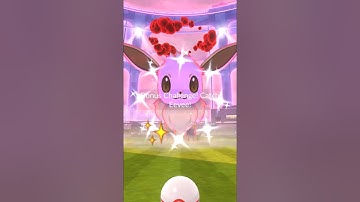 Let’s GO! ✨ got shiny Dynamax Eevee in Pokemon GO.