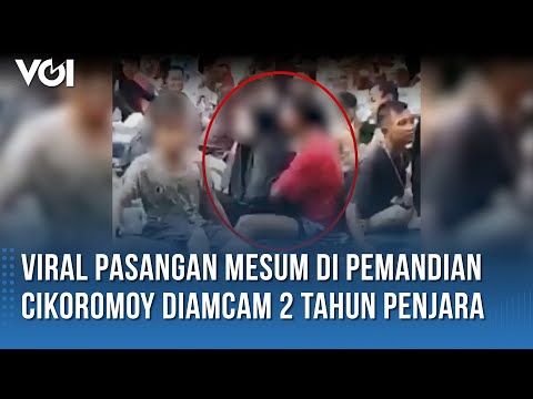 Meski Sudah Minta Maaf, Pasangan Mesum di Pemandian Cikoromoy Pandeglang Terancam 2 Tahun Penjara