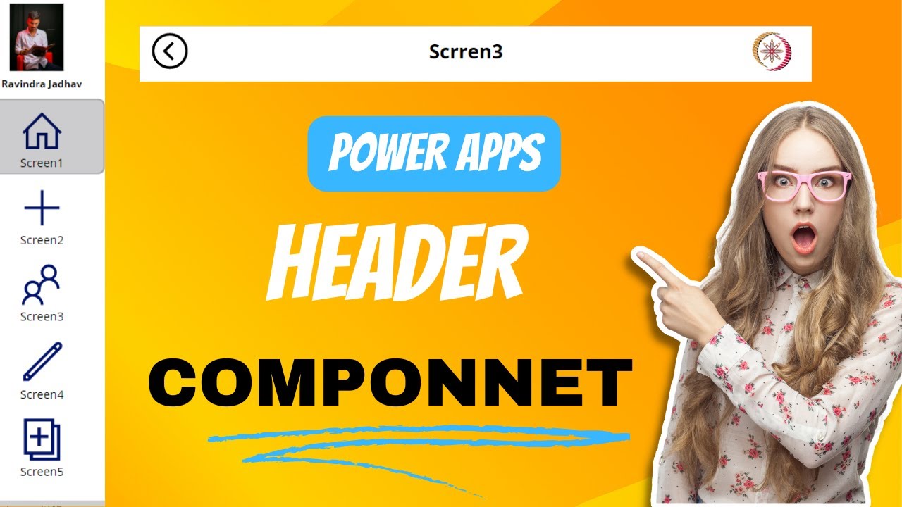 Header Component In Power Apps - YouTube