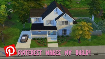 letting Pinterest decide my build! | The Sims 4