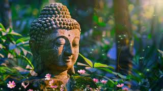Discover Tranquility: Natures healing Ambient Music - Buddha Head in a Forest Oasis 🌿🧘‍♂️