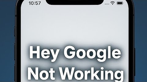 Hey google not working 