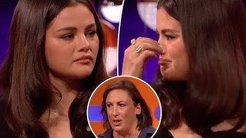 Selena Gomez breaks down crying on TV over actress Miranda Hart’s mental health story