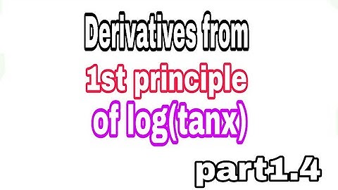 Class 12 derivatives from 1st principle of logarithm 1.4