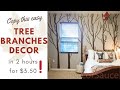 DIY tree branches mural tutorial part 1. Cheap and EASY, no drawing skills necessary! | DecorSauce