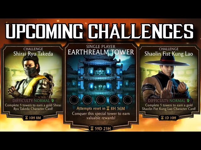 Mortal Kombat Mobile Info - Upcoming events and challenges updates