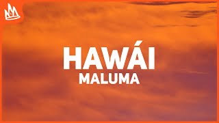 Video thumbnail of "Maluma - Hawái (Letra / Lyrics)"