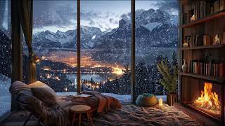 Chill Fireplace Ambience in Winter Wonderland | Subtle Windy Snowfall & Fireplace Sounds by Soothing Ambience 301 views 2 months ago 3 hours