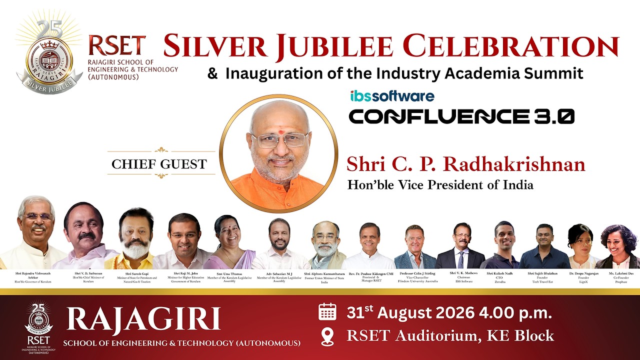 RSET Silver Jubilee Celebration & Inauguration of the Industry Academia Summit CONFLUENCE 3.0