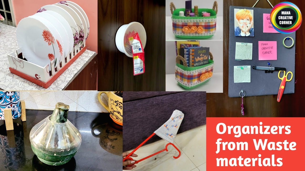 Organize Your Home for FREE  7 Creative Home Organizing Ideas from Waste  Items 