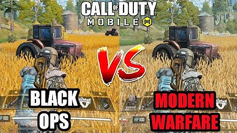 Cod Mobile Graphics Stlye Comparison Black ops Vs Modern Warfare | Call Of Duty Mobile