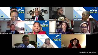 PGCPS BOE Approve Actions Taken In Executive Session  Apr 29, 2021
