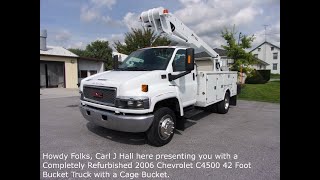 Refurbished 06 GMC C4500 40ft Bucket Truck (New Oxford, Pennsylvania)