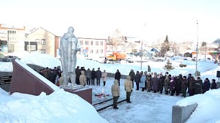 Церемония возложение цветов к вечному огню у памятника "Неизвестного солдата" - 22.02.2024