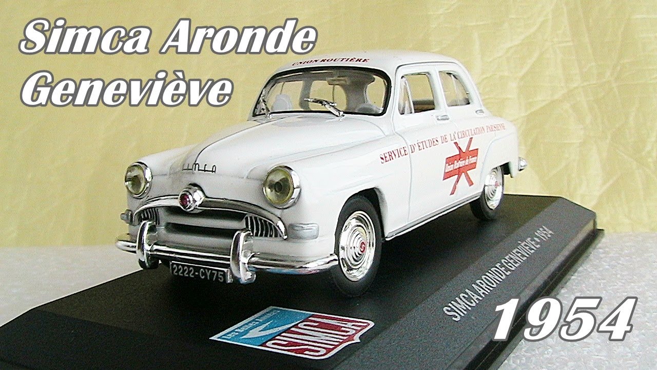 Modèle Réduit Simca Aronde Geneviève 1/43 - Service D'études De La Circulation 1954 - Neuf