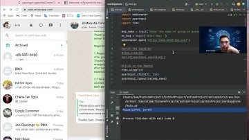 RPA Python Automated Script  for "Whatsapp"