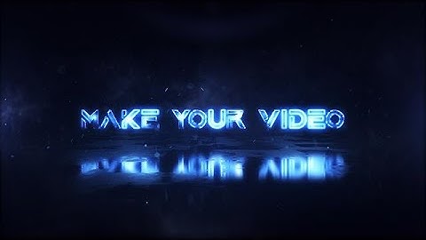 Create an Electric Text Logo Video Intro - MakeWebVideo.com