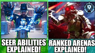 Apex Legends Seer&#39;s Official Abiities Revealed! Ranked Arenas Explained + Console Players Join ALGS