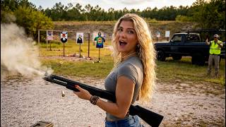 Sallie misses all her shots at the range