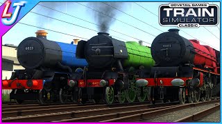 Train Simulator  Flying Scotsman VS King Class & Princess Class (Race)