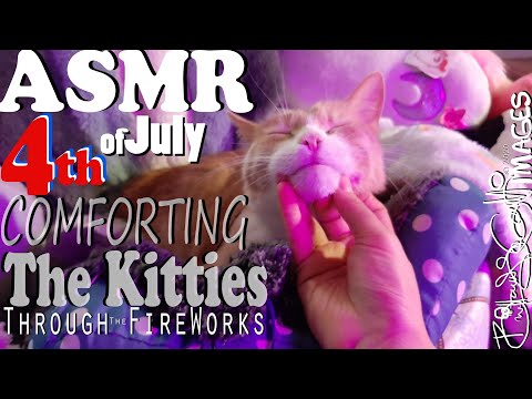 ✨4th of July🐠🐟 ASMR🎙🎤🎧 for CATS😿💋byCats!😻🐈🐱COMFORTING🧸Through The FireWorks🎆🎇✨🧨🎉🎊25Mins⏳🌛🌌