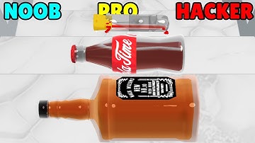 NOOB vs PRO vs HACKER in Fragile Roll 3D