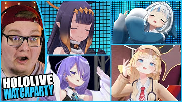 HIPS THAT KILL / 3D Debuts Gura, Ame, Ina, Moona HOLOLIVE 3RD FESTIVAL REACTION