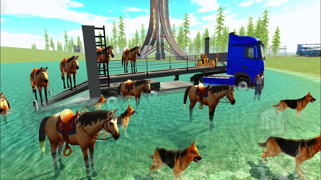 After aA long Time I Bathed My 🐎Animals | Indian Bike Driving 3D 