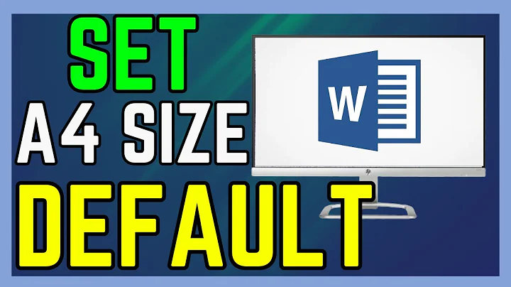 How To Set A4 Size As Default In MS Word - (Easy Guide!)
