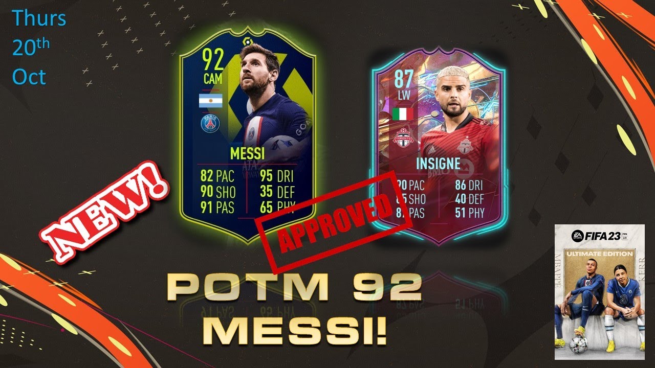 Карта месси фифа 23