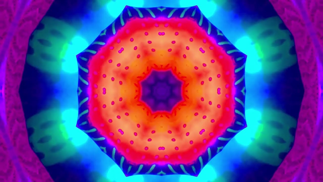 💤 Fall Asleep Faster: Hypnotic Kaleidoscope Patterns for Racing Minds ❊60fps 🧠