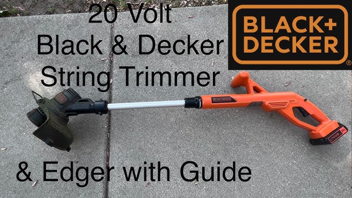 BLACK+DECKER 20V MAX* POWERCONNECT 10 in. 2in1 Cordless String  Trimmer/Edger + Sweeper Combo Kit (LCC222)