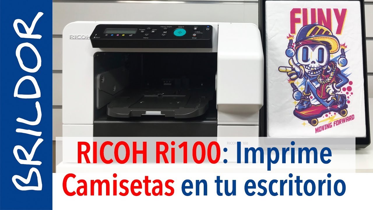 Impresora de Camisetas RICOH Ri100: la DTG más compacta y económica -  YouTube