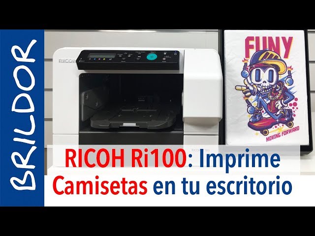 Impresión directa a prenda en 3 sencillos pasos con la impresora textil  Ricoh Ri1000