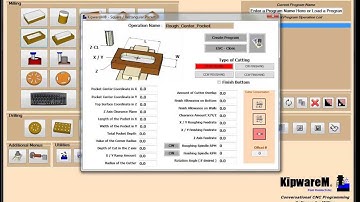 KipwareM Conversational CNC Programming Software - 4 Axis Programming Example