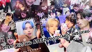 Распаковка карт и другого стаффа Stray Kids и ATEEZ || Stray Kids and ATEEZ unboxing^^