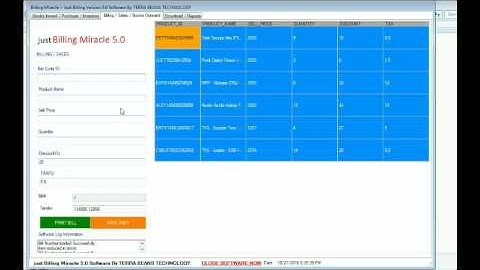 Barcode Tyre Shop Billing Software V5