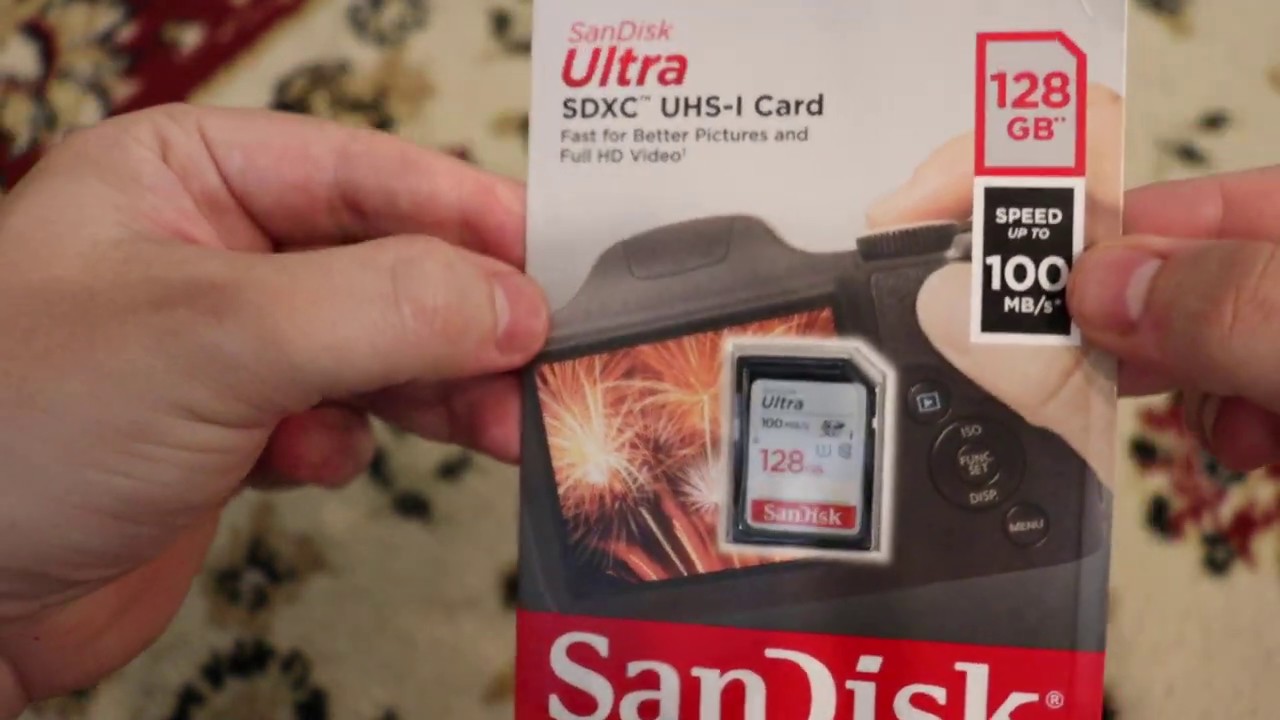 SanDisk Ultra SDXC 128Gb unboxing and review