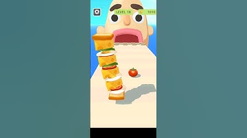 Sandwich Runner🥪🍎❤️‍🔥New Update Level 18 #sandwichrunner #gaming #shorts #viralgameplay