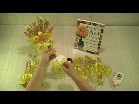 happy-face-candy-bouquet-in-a-mug---how-to-make-candy-bouquets---delectable-art