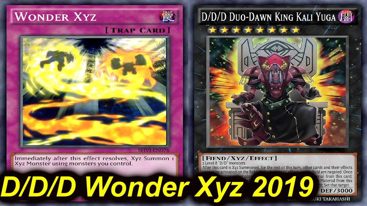 YGOPRO】D/D/D WONDER XYZ DECK 2019 - YouTube