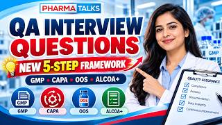 Pharma QA Interview Questions 2026: NEW 5-Step Answer Framework | GMP, CAPA, OOS & ALCOA